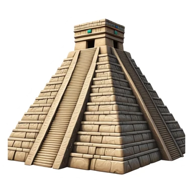 ancient Mayan pyramid sticker