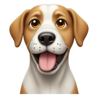 dog with stinking face  sticker