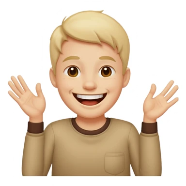 😂 this face on this body 🤷‍♂️ with a 6 above the left hand and a 7 above the right hand sticker