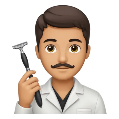 hairdresser razor sticker