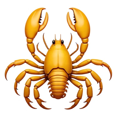 Cinematic Comical Emperor Scorpion Portrait Emoji, Head tilted dramatically with an exaggeratedly amused expression, featuring a striking, glossy exoskeleton with boldly defined pincers and wide, expressive eyes filled with playful disbelief, Simplified yet hilariously expressive features, highly detailed, glowing with a slightly sassy glow, high shine, dramatic yet playful, stylized with an air of cheeky desert mischief, soft glowing outline, capturing the essence of a spirited and over-the-top scorpion that feels like it could snap its pincers into internet fame instantly! sticker