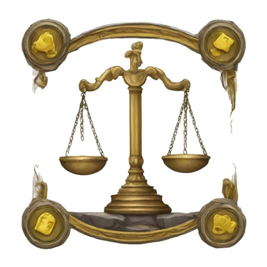 Tarot justice card sticker