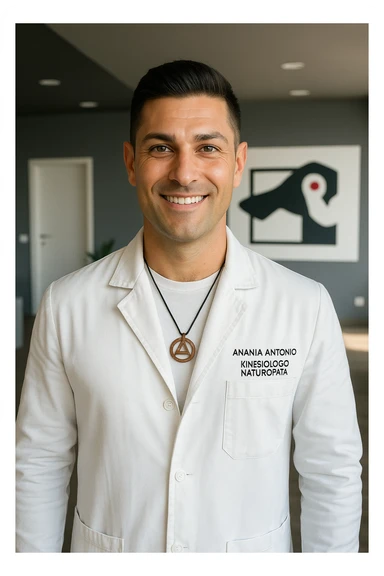 Kinesiologo chiamato Antonio Anania, immagini iperrealistiche sticker