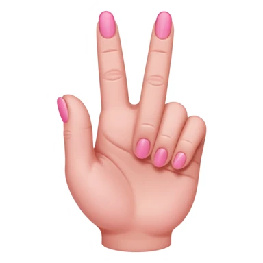 Pink middle finger sticker