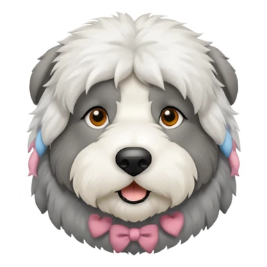 Perro viejo pastor inglés sticker