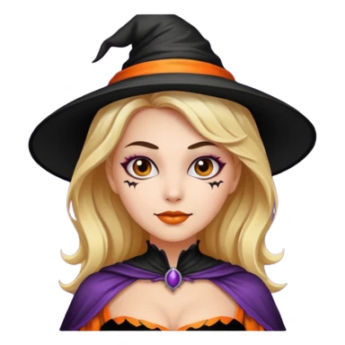 Halloween mood female sticker