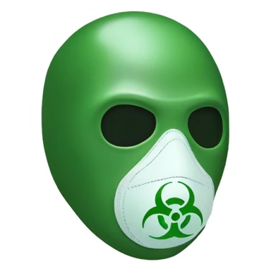 biohazard mask sticker