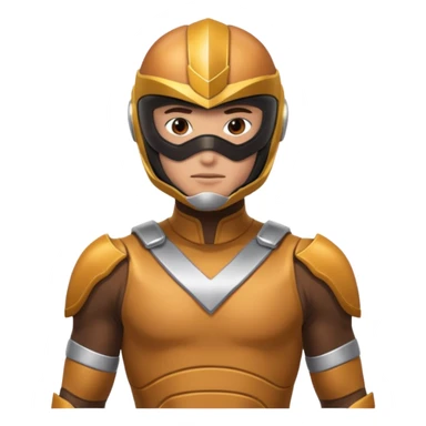 brown power ranger emoji sticker