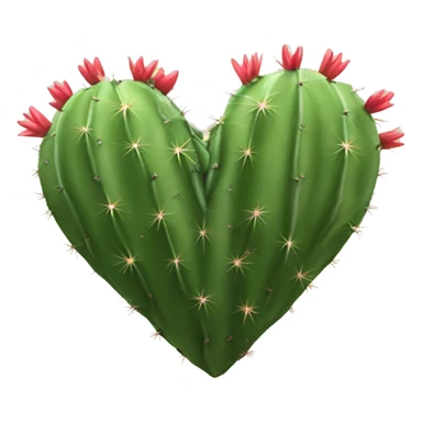 Cactus heart sticker