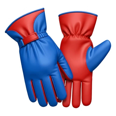One Hand glove in blue (#00A3E0) and red (#F9423A)  sticker