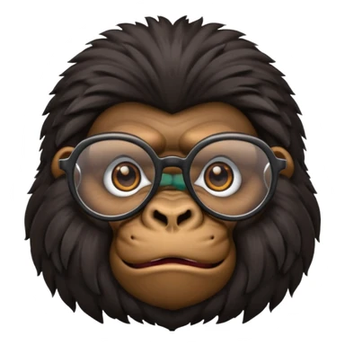 Gorillas with glasses sticker