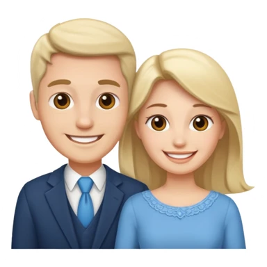 Married couple male and female sticker