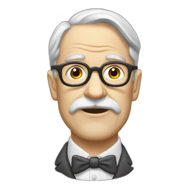 freud brisando sticker
