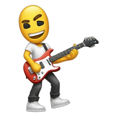 kick buttowski playing Rock guitar sticker