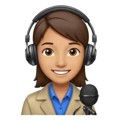 Un locutor de radio sticker