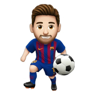 Messi with 8 ballon d’ors sticker