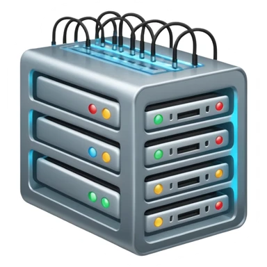 web hosting agency plan, server with multiple connections sticker