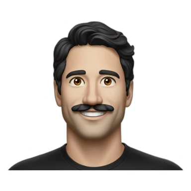 30-year-old-silicon-valley-creator-economy-startup-founder-smiling-in-a-black-tshirt-with-broad-shoulders-profile-photo-with-and-mustache-wavy-dark-hair sticker