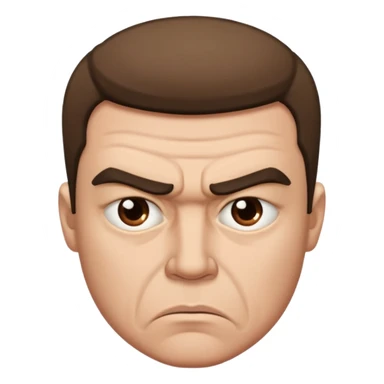 man both sad and angry sticker