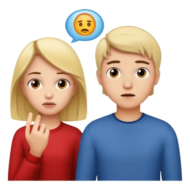 girl ignore boy sticker