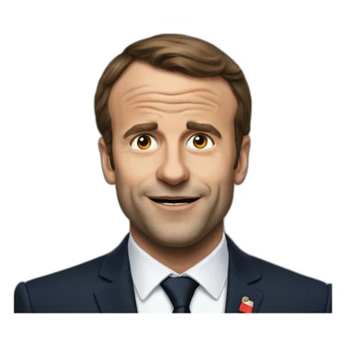 Macron qui pleur sticker