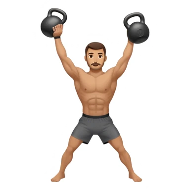 man Kettlebell Exercises sticker