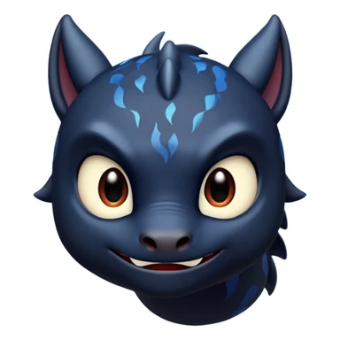 Emoj di night fury sticker