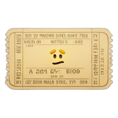 Concert ticket sticker