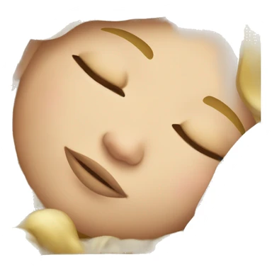 Blond girl sleeping sticker