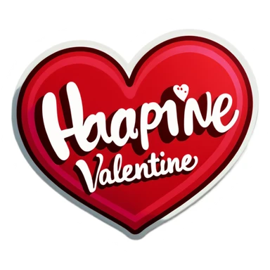 Happy valentine  sticker