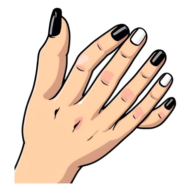 french manicure sticker