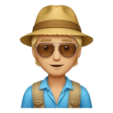 Blonde guy tourist in Peru sticker