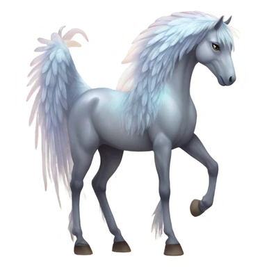 Angel horse sticker