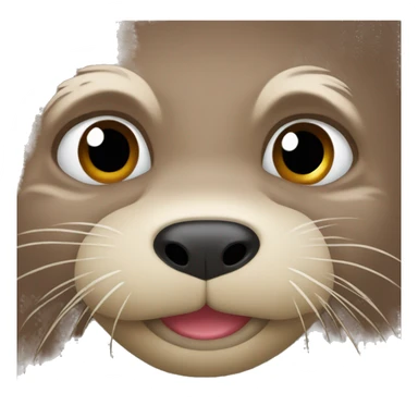 Otter rolls his eyes sticker