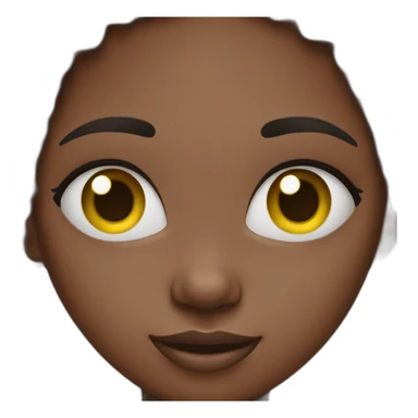 african girl sticker