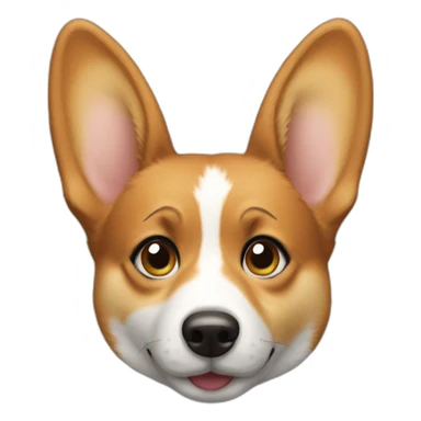Corgi side-eying woman sticker