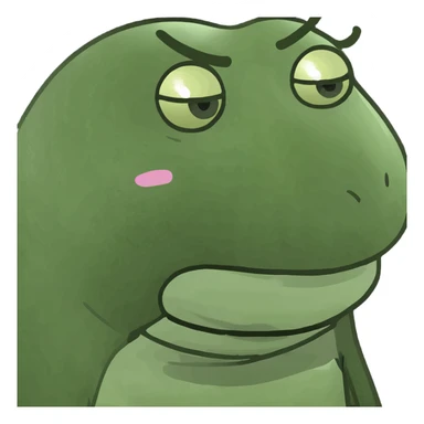 Sad emoji chocking itself sticker