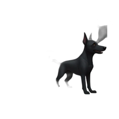 black-dog-malinois-gothic sticker