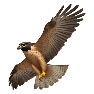 Falcon flying sticker