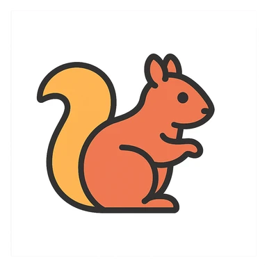 a squirrel sticker