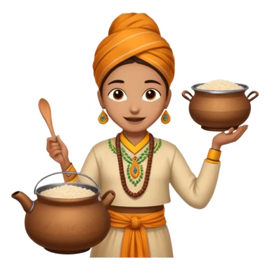 Emoji about Indian festival pongal  sticker