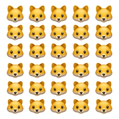 Find the different emoji challenge.
Use animal emojis with no visible facial expressions.
Focus on body shape, tail, ear, or color differences.
Minimal background.
Hard difficulty. sticker