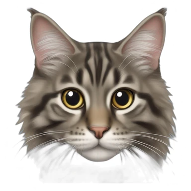 Maine coon blue makerel tabby sticker