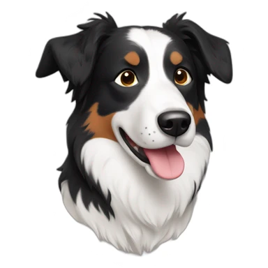 Border collie dog short hair sticker