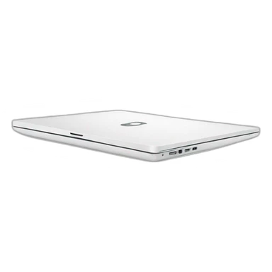 white laptop，side view sticker