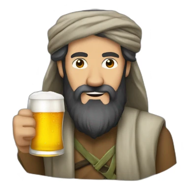 Ben-Laden-drink-a-beer sticker