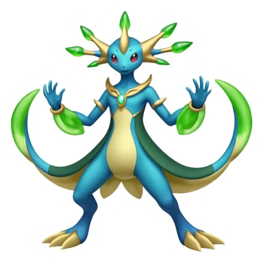 Cresselia-Zygarde-Electrike-Fakémon-fusion, full body sticker