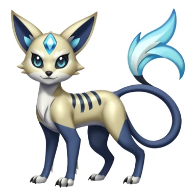 Genet-Absol-Zeraora-Meloetta-fusion-creature  sticker