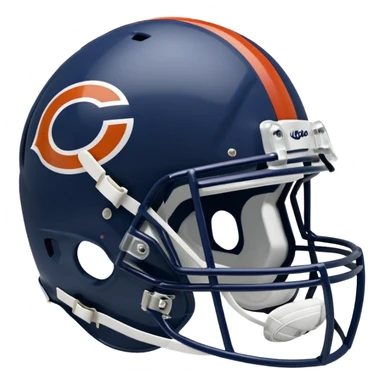 The Washington commanders football helmet and the Chicago Bears football helmet facing each other sticker