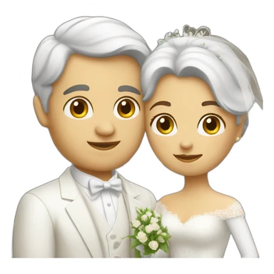 Italian women and white get getting married sticker